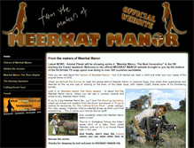 Tablet Screenshot of meerkatmanor.co.uk